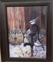 Framed Bird Print Doughty 21 x 17"