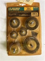 Hole saw bits, wire wheel cup brushes, vintage