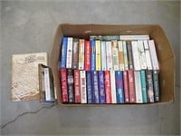 Box of Paperback Books, Mostly Romance Novels