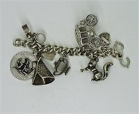 Vintage Sterling Charm Bracelet