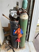 Torch Outfit with Union Carbide Guages & Hose