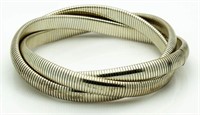 Quality 3 Ring Sterling Silver Bracelet