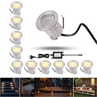 Recessed LED Deck Light Kits with Black