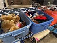 LOT OF BEANIE BABIES / MISC FABRIC