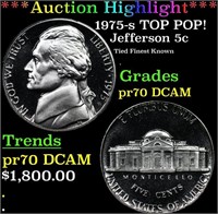 Proof ***Auction Highlight*** 1975-s Jefferson Nic