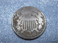 1865 USA Two-Cent Piece