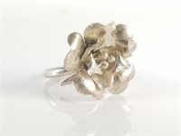 STERLING SILVER TAXCO FLOWER RING