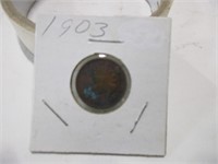 High grade full liberty, 1903 Indian head penny