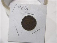 High-grade, full liberty, 1902 Indian head penny