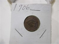High grade full liberty, 1906 Indian head penny