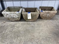 3 Concrete Planters