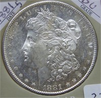 1881 S Morgan Silver Dollar