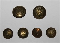(6) CANADIAN ARMY GENERAL SERVICE UNIFORM BUTTONS