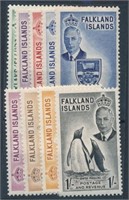 FALKLAND ISLANDS #107-115 MINT VF LH