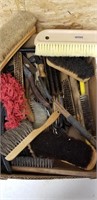 Box full of brushes