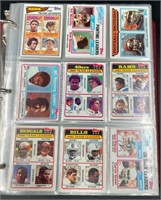 Assorted Football Cards in Collectors Card Album