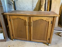 ROLLING WOOD CABINET