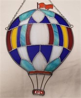 Stained Glass Hot Air Balloon Approx 15" Tall