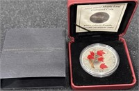 Canada 2004 Silver Maple Leaf Coloured Coin!