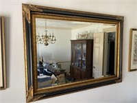 Vintage Laquer & Gild Wall Mirror