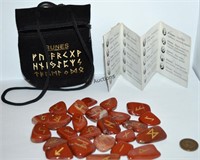 Complete Set Rune Stones With Pouch Book