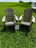 Folding Adirondack Chairs (sold as a pair)