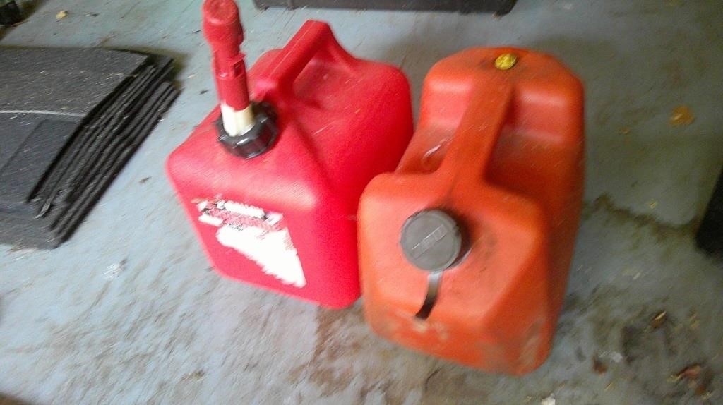 two gas cans