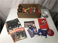 Box Lot Of Various Basketball Items