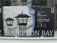 New Hampton Bay Solar LED Post Cap Lights with Ho*