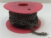 Metal craft jewelry chain on spool