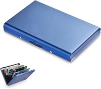 Blue WisePoint Stainless Steel Card Holder