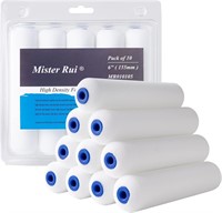 Mister Rui 6 Foam Paint Rollers 10pk