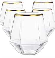 20 Pack Plastic Wine Glasses  12 pcs