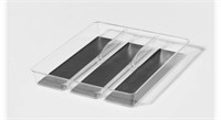 Brightroom acrylic 3 compartment drawer organizer