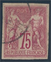 FRENCH COLONIES #28 USED VF-EXTRA FINE