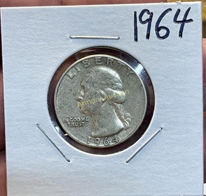 1964 SILVER WASHINGTON QUARTER