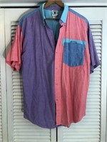 VINTAGE 180 SOUTH COLOR BLOCK SHIRT XL