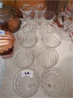 12 small colony fosteria pedestal glasses