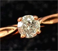 $700 10K  1.27G Diamond (0.2Ct,I1,G) Ring