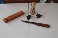 Old Hickory Knife and Figurines