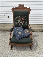 Antique Victorian Style Rocking Chair