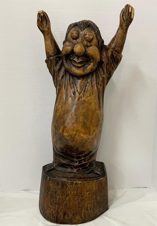 Wood Carved Statue