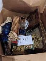 Very nice box of decorations and glassware