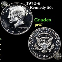 1970-s Kennedy 50c Grades GEM++ Proof