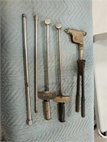 Large rivet gun, torch wrenches, socket extentions