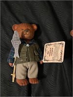 Fisherman  Ceramic Teddy Bear Figurine