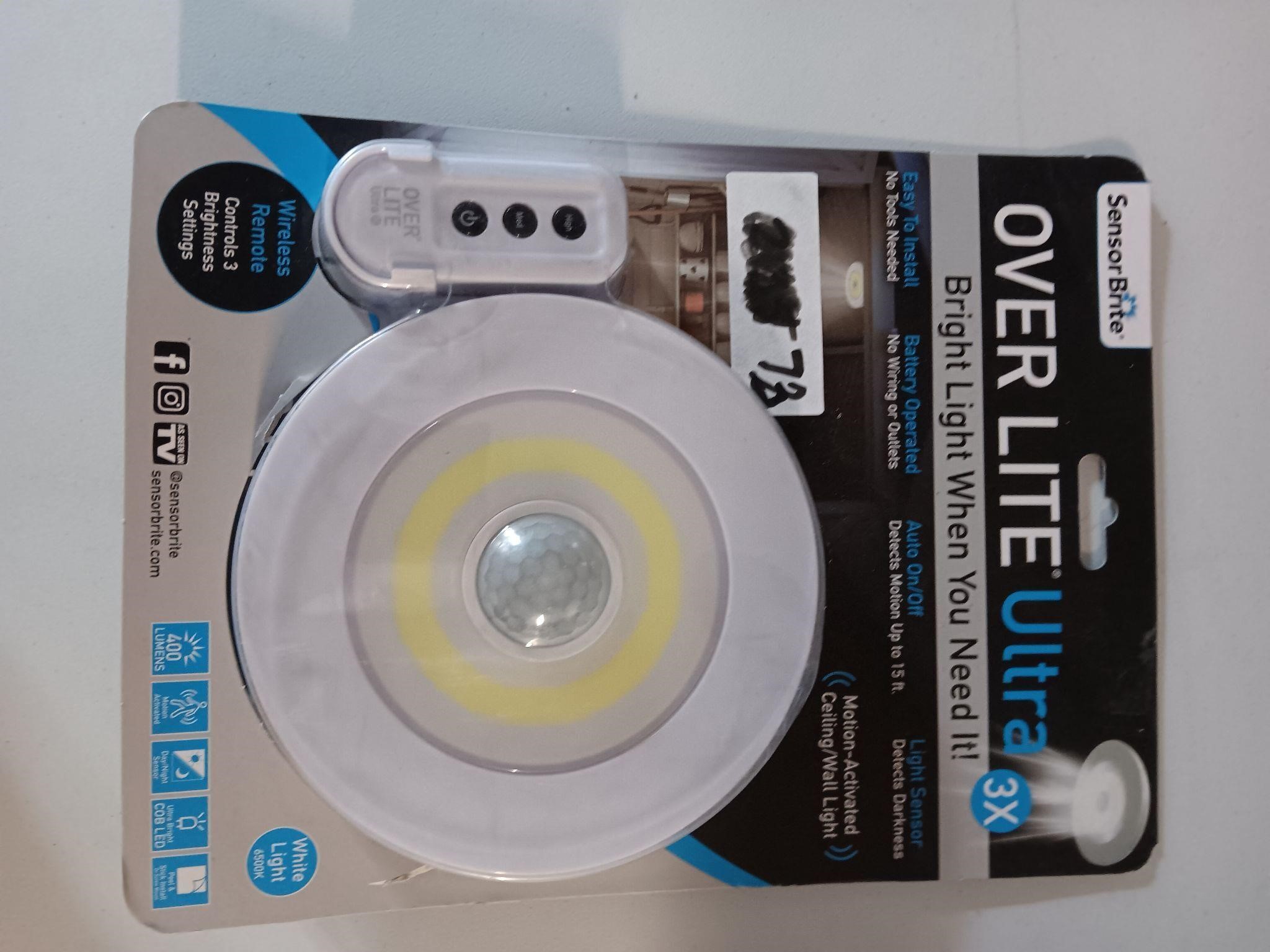 battery remote light with motion