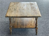 Wood Side Table 24” x 24” x 19” 
(Needs