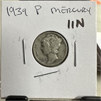 1939 MERCURY SILVER DIME