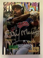 Indians Eddie Murray Signed Card with COA